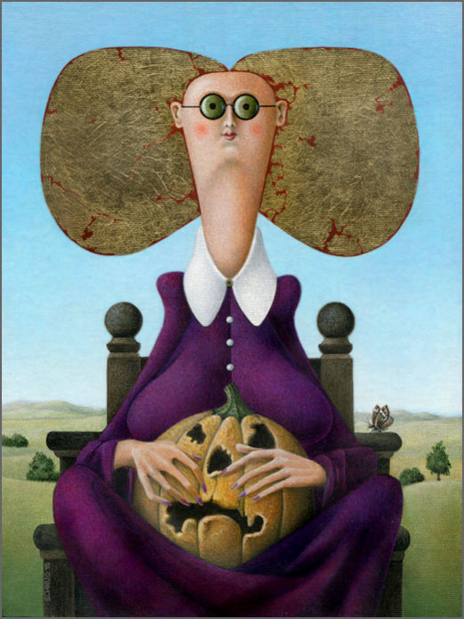 schnug surrealism - lady pumpkin