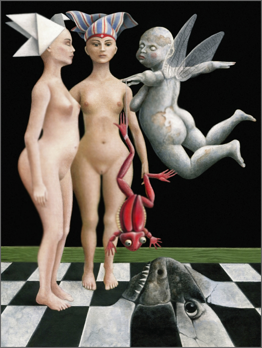 schnug surrealism - drei hexen