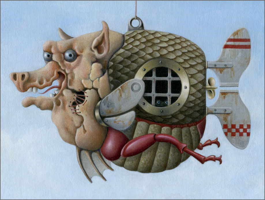 schnug surrealism - flugobjekt